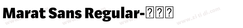 Marat Sans Regular字体转换